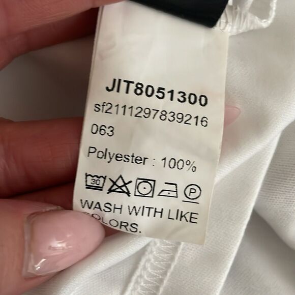 SHEIN CURVE Elegant Brown and White Chevron Maxi Dress | size 1XL | NWOT - Picture 9 of 9